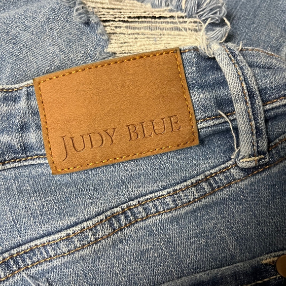 Judy Blue High Rise Tummy Control Knee Destroy Straight Jean Size 9/29 - Picture 6 of 8
